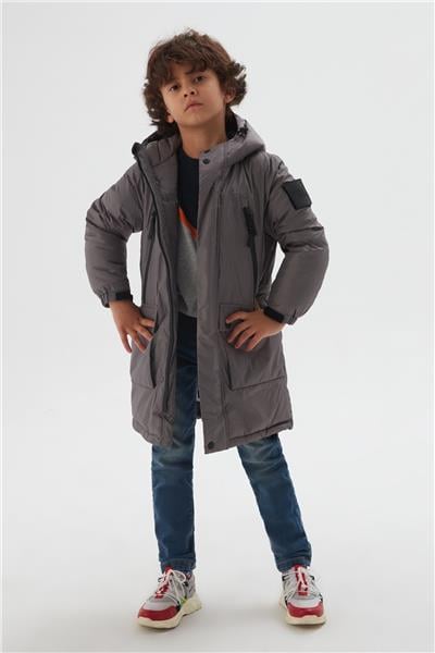 Bikkembergs Erkek Çocuk Gri Mont