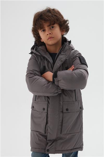 Bikkembergs Erkek Çocuk Gri Mont