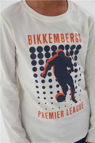 Bikkembergs Erkek Çocuk Kırık Beyaz T-Shirt