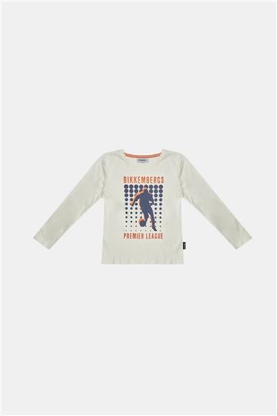 Bikkembergs Erkek Çocuk Kırık Beyaz T-Shirt