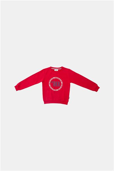 Bikkembergs Erkek Çocuk Kırmızı Sweatshirt