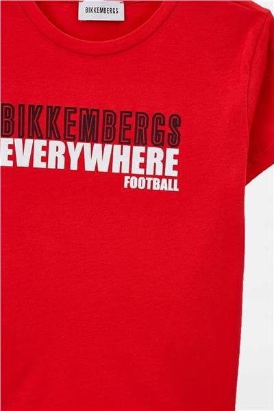 Bikkembergs Erkek Çocuk Kırmızı T-Shirt