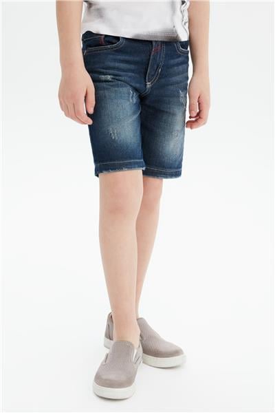 Bikkembergs Erkek Çocuk Lacivert Jean Şort