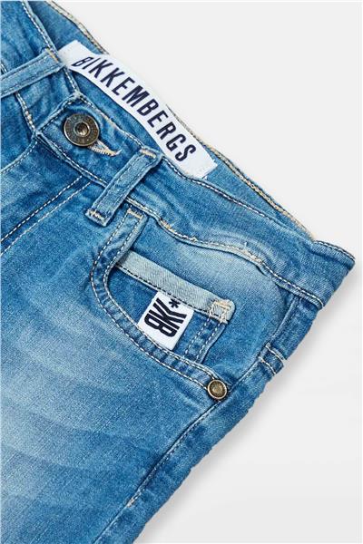 Bikkembergs Erkek Çocuk Mavi Jean Şort