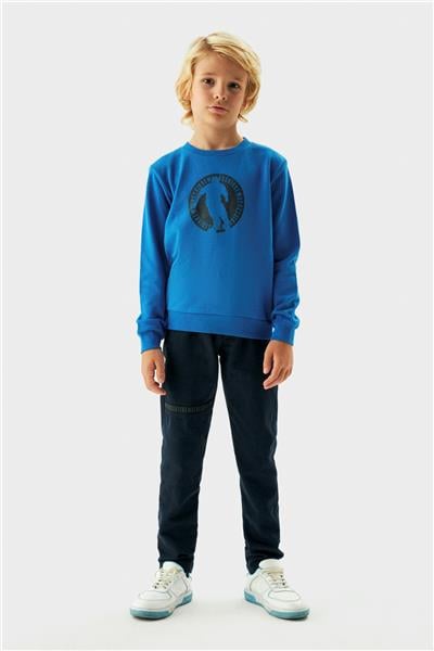 Bikkembergs Erkek Çocuk Mavi Sweatshirt