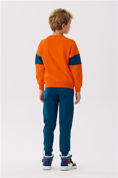 Bikkembergs Erkek Çocuk Oranj Sweatshirt