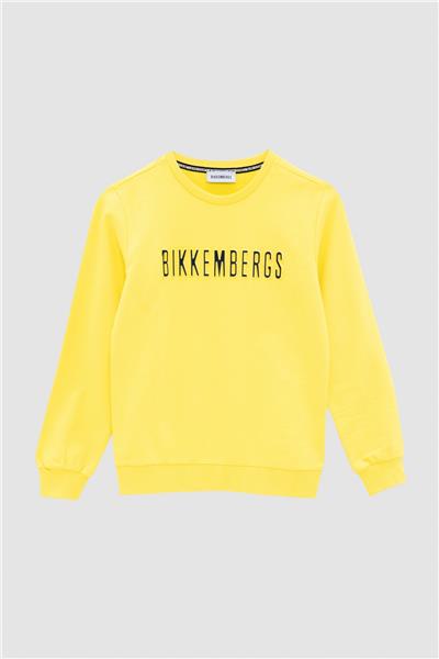 Bikkembergs Erkek Çocuk Sarı Sweatshirt