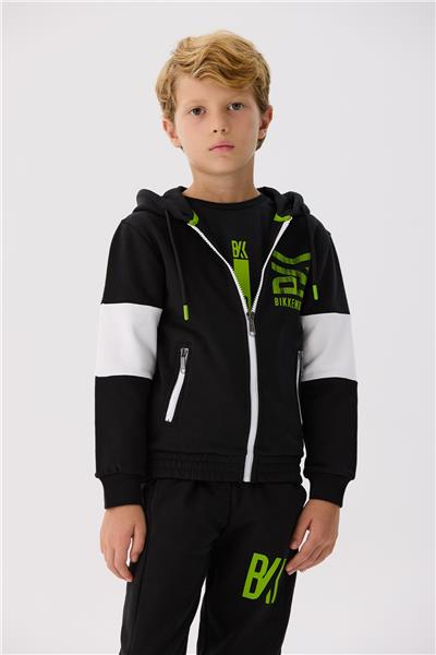 Bikkembergs Erkek Çocuk Siyah Eşofman Üstü