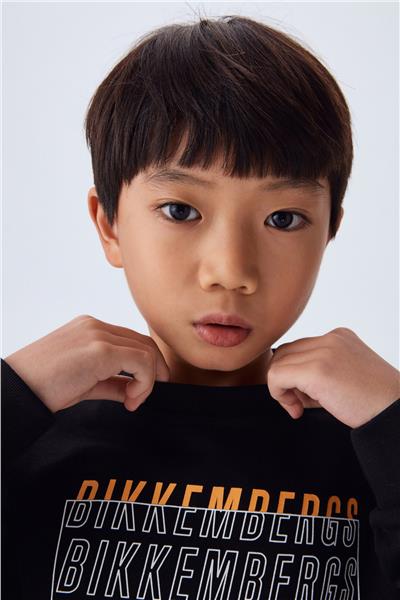 Bikkembergs Erkek Çocuk Siyah Sweatshirt