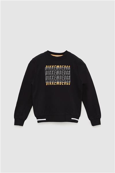 Bikkembergs Erkek Çocuk Siyah Sweatshirt