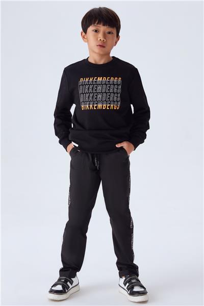 Bikkembergs Erkek Çocuk Siyah Sweatshirt