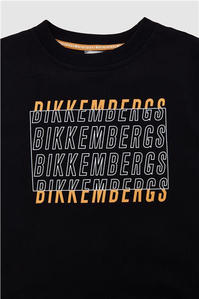 Bikkembergs Erkek Çocuk Siyah Sweatshirt