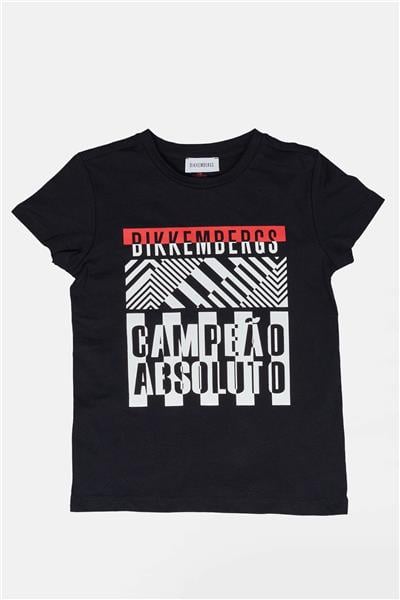 Bikkembergs Erkek Çocuk Siyah T-Shirt