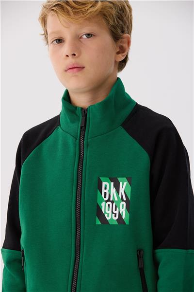 Bikkembergs Erkek Çocuk Yeşil Eşofman Üstü