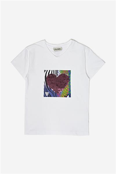 Fracomina Kız Çocuk Beyaz T-Shirt