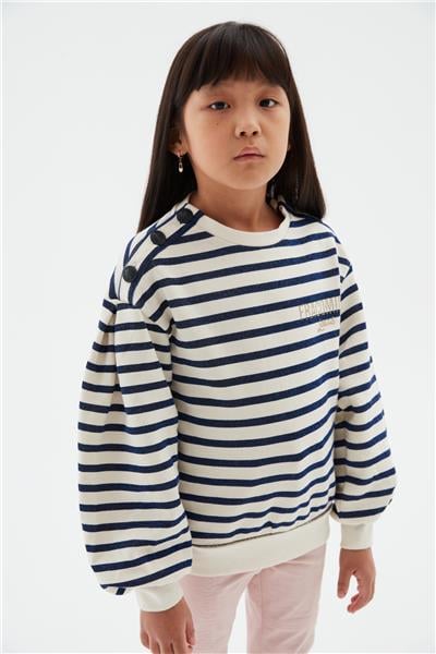 Fracomina Kız Çocuk Kırık Beyaz Sweatshirt