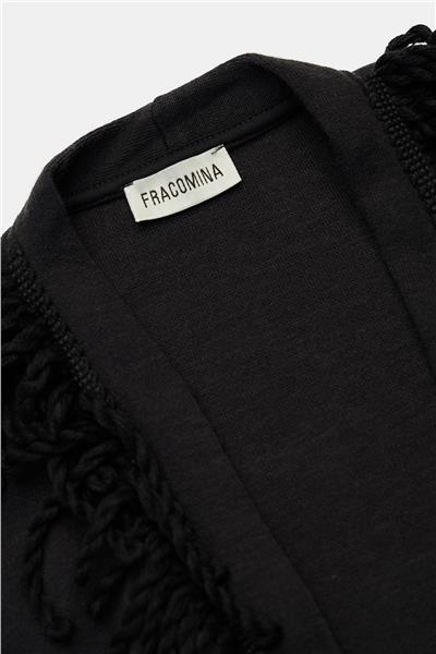 Fracomina Kız Çocuk Siyah Hırka