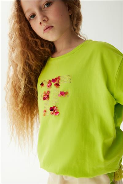 Fracomina Kız Çocuk Yeşil T-Shirt