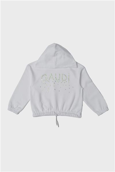 Gaudi Kız Çocuk Beyaz Sweatshirt