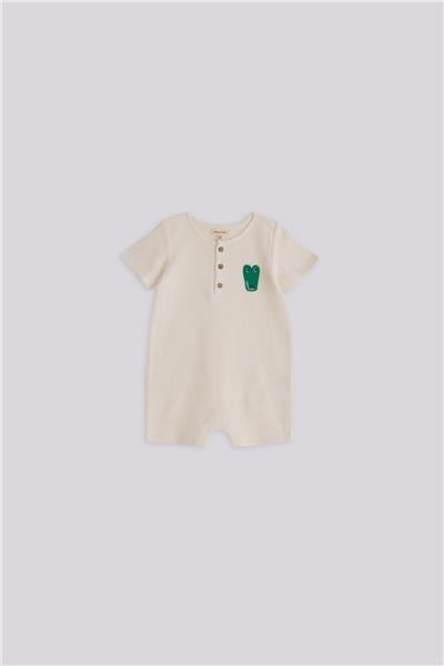 Gb Baby Basic Erkek Bebek Ekru TulumGb Baby Basic Erkek Bebek Ekru Tulum