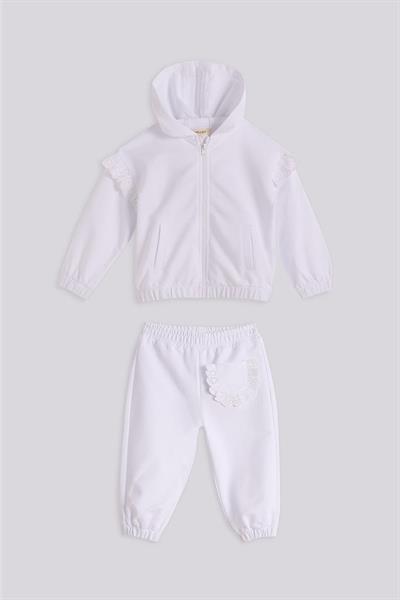 Gb Baby Basic Kız Bebek Beyaz Eşofman TakımıGb Baby Basic Kız Bebek Beyaz Eşofman Takımı