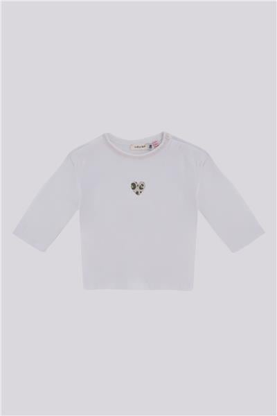 Gb Baby Basic Kız Bebek Beyaz TshirtGb Baby Basic Kız Bebek Beyaz Tshirt