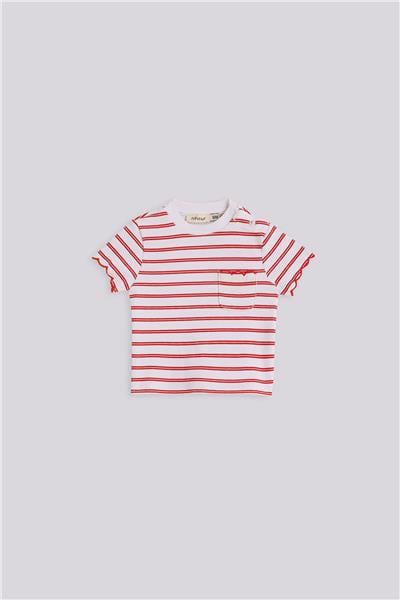 Gb Baby Basic Kız Bebek Çizgili TshirtGb Baby Basic Kız Bebek Çizgili Tshirt