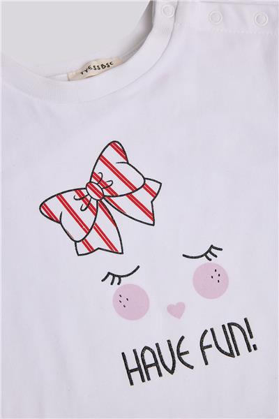 Gb Baby Basic Kız Bebek Desenli Şort ve Tshirt TakımıGb Baby Basic Kız Bebek Desenli Şort ve Tshirt Takımı