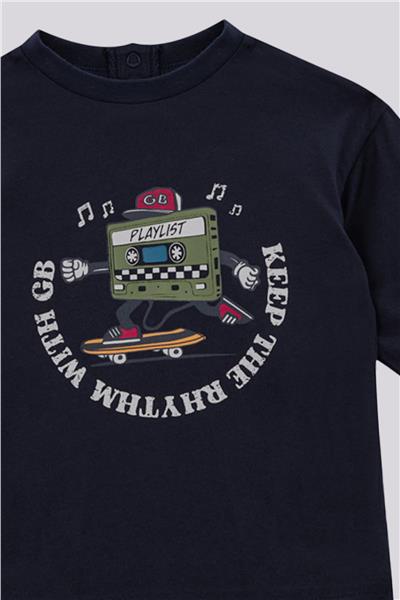GB Baby Erkek Bebek Antrasit TshirtGB Baby Erkek Bebek Antrasit Tshirt