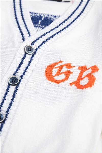 GB Baby Erkek Bebek Beyaz Hırka