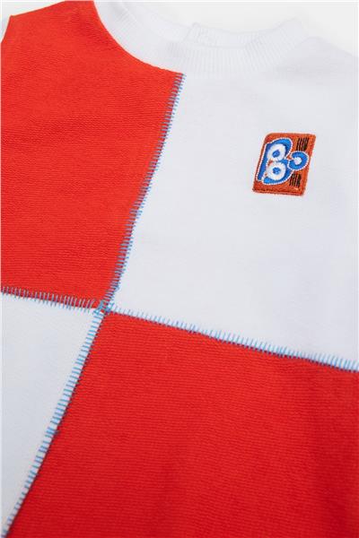 GB Baby Erkek Bebek Beyaz Sweatshirt