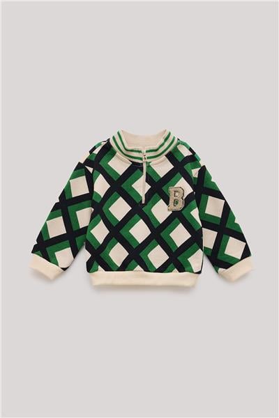 GB Baby Erkek Bebek Desenli Sweatshirt