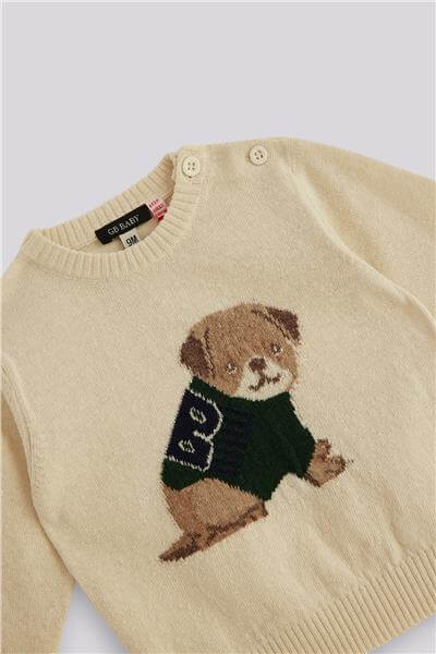 GB Baby Erkek Bebek Ekru KazakGB Baby Erkek Bebek Ekru Kazak