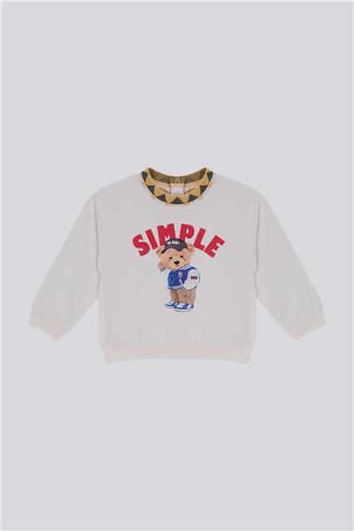 GB Baby Erkek Bebek Ekru SweatshirtGB Baby Erkek Bebek Ekru Sweatshirt