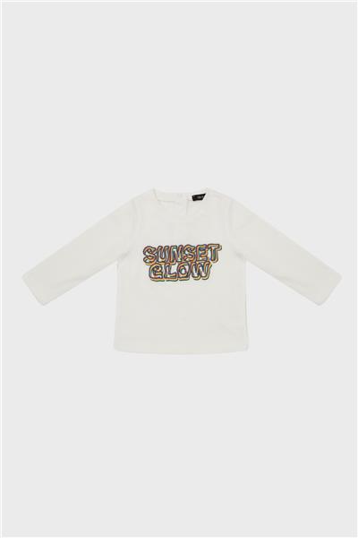 GB Baby Erkek Bebek Ekru T-Shirt