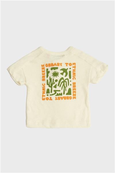 GB Baby Erkek Bebek Ekru T-Shirt