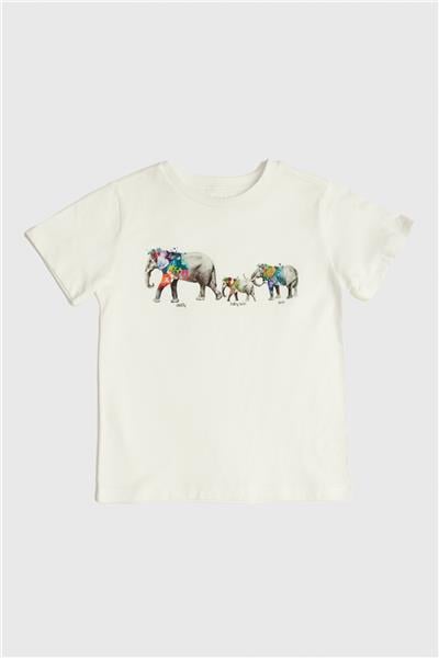 GB Baby Erkek Bebek Ekru T-Shirt