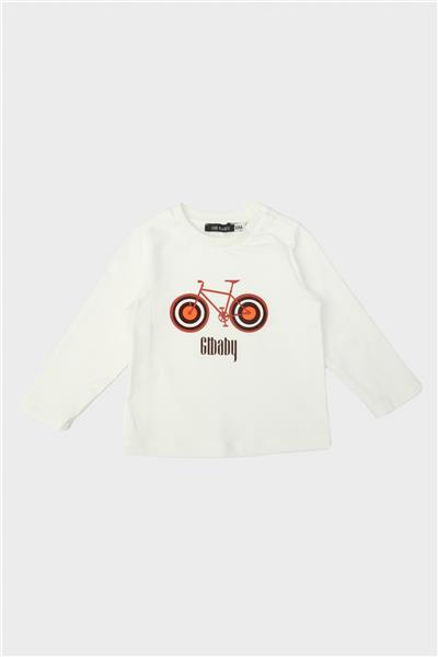 GB Baby Erkek Bebek Ekru T-Shirt