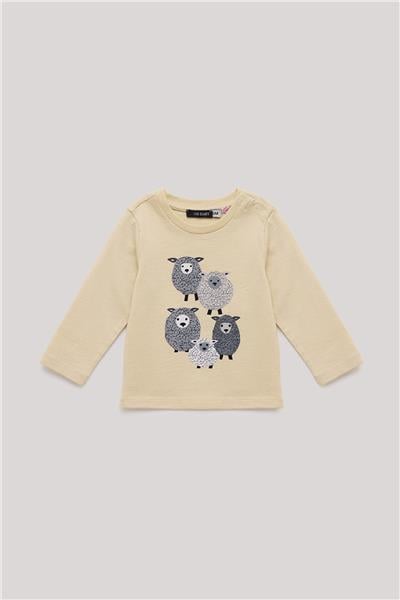 GB Baby Erkek Bebek Ekru T-Shirt