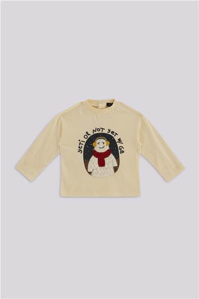 GB Baby Erkek Bebek Ekru TshirtGB Baby Erkek Bebek Ekru Tshirt