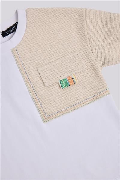 GB Baby Erkek Bebek Ekru TshirtGB Baby Erkek Bebek Ekru Tshirt