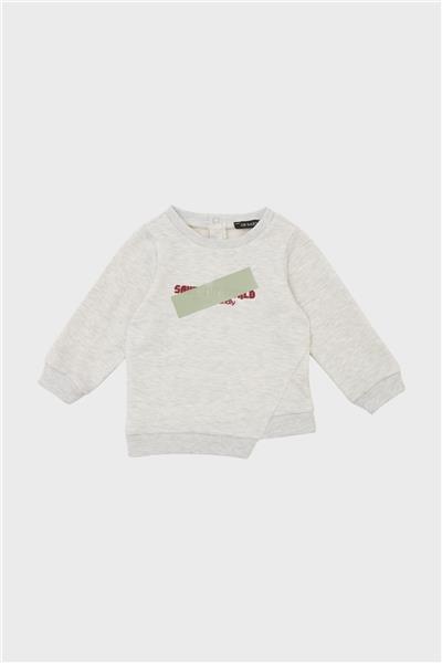 GB Baby Erkek Bebek Gri Sweatshirt