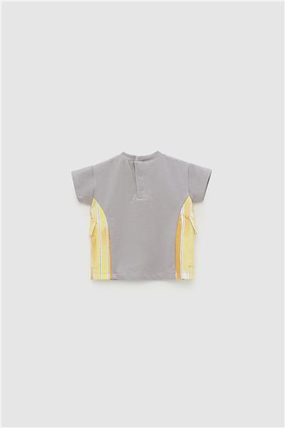 GB Baby Erkek Bebek Gri T-Shirt