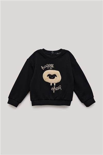 GB Baby Erkek Bebek Siyah Sweatshirt
