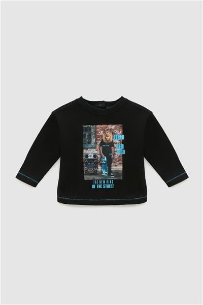 GB Baby Erkek Bebek Siyah T-Shirt