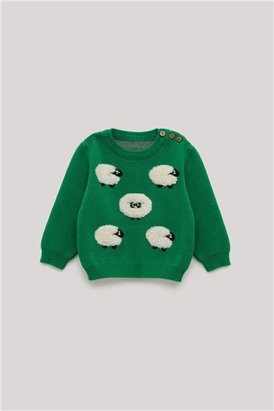 GB Baby Erkek Bebek Yeşil Kazak