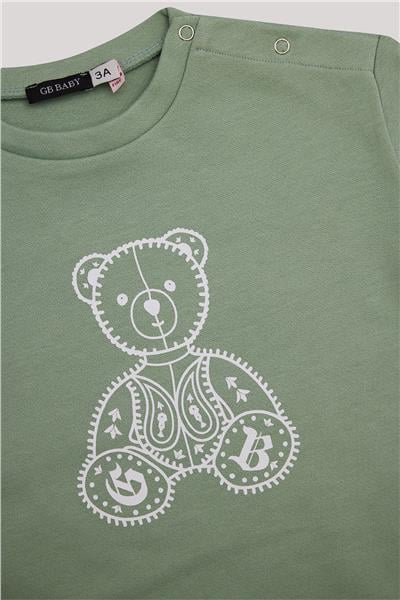 GB Baby Erkek Bebek Yeşil Sweatshirt