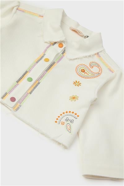 GB Baby Kız Bebek Beyaz Ceket