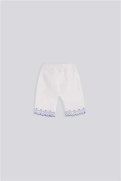 GB Baby Baby Girl White TrousersGB Baby Baby Girl White Trousers