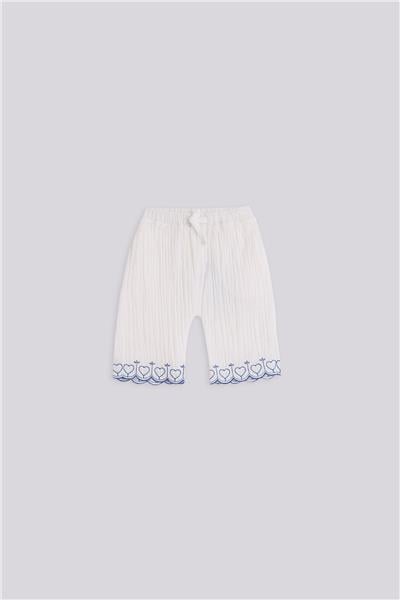 GB Baby Baby Girl White TrousersGB Baby Baby Girl White Trousers